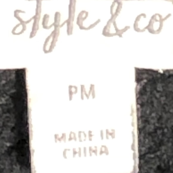 NWOT Style  & Co Women’s Petite Black Jacket Sz PM - Picture 11 of 14